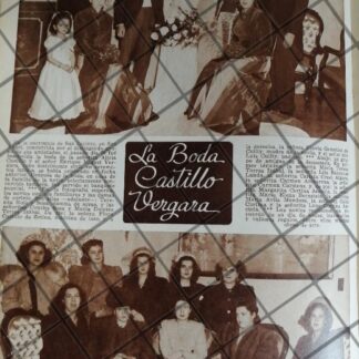 AFICHE RETRO BODA. VERGARA CASTILLO 1948