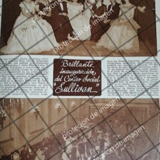 AFICHE RETRO INAUGURAN SALONES SULLIVAN 1948