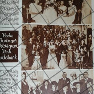 AFICHE ANTIGUO. BODA. ARHC EHNINGER 1948