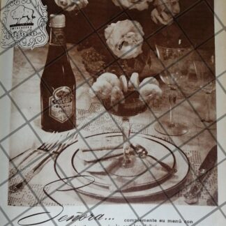 CARTEL ANTIGUO. EMPACADORA BUFALO 1948 SALSA BUFALO