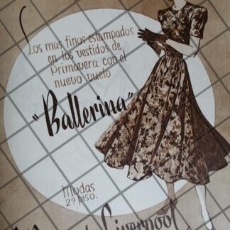 CARTEL PUBLICITARIO ANTIGUO, TIENDAS LIVERPOOL 1948 1107