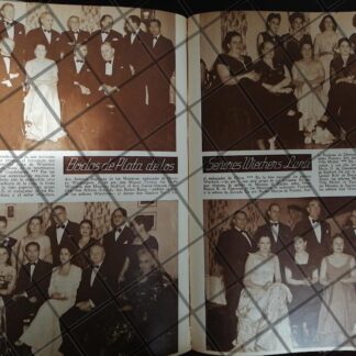 AFICHE ANTIGUO BODAS DE PLATA WIECHERS LUNA 1948