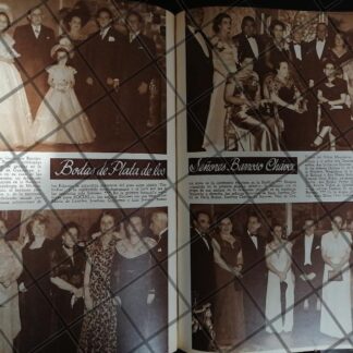 AFICHE ANTIGUO BODAS DE PLATA BARROSO CHAVEZ 1948