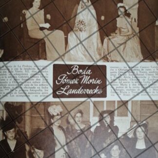 AFICHE ANTIGUO BODA DE GABRIELA GOMEZ MORIN 1948