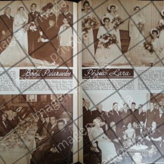 AFICHE ANTIGUO BODA. PIANA PALAZUELOS 1948