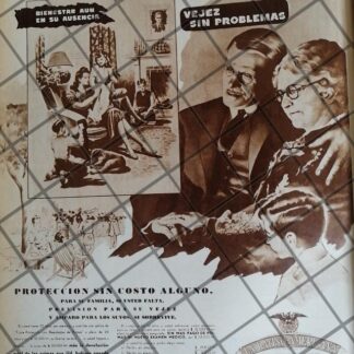 CARTEL RETRO ASEGURADORA LA LATINO AMERICANA 1948 E27