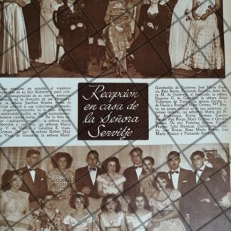 AFICHE ANTIGUO EN CASA DE LA FAMILIA SERVITGE SENDRA 1948