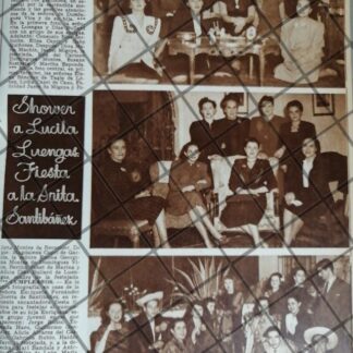 AFICHE ANTIGUO FIESTA A LUCILA LUENGAS DIAZ 1948