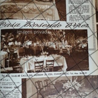 CARTEL ANTIGUO. SALON CASA ROSENDO PEREZ 1948