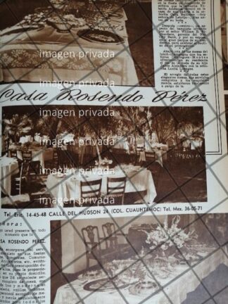 CARTEL ANTIGUO. SALON CASA ROSENDO PEREZ 1948