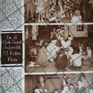 AFICHE ANTIGUO. SALON INFANTIL EL RATON PEREZ 1948