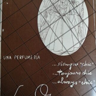 CARTEL ANTIGUO TIENDA PERFUMERIA LA OPERA 1948 111