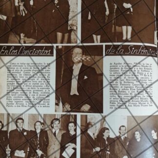 AFICHE RETRO. DIEGO RIVERA EN LA SINFONICA NACIONAL. 1948