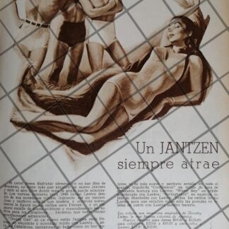 CARTEL ANTIGUO TIENDAS HIGH LIFE 1948 TRAJES JANTSEN