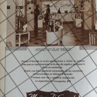 PUBLICIDAD ANTIGUA TIENDAS MAISON D`GRANDA 1948 /3