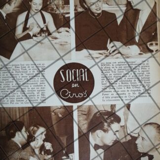 AFICHE ANTIGUO ALTA SOCIEDAD EN EL CABARET CIROS