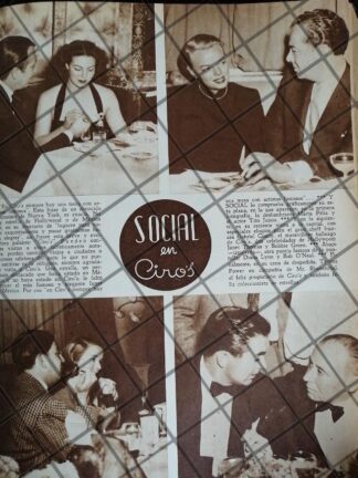 AFICHE ANTIGUO ALTA SOCIEDAD EN EL CABARET CIROS
