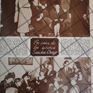 AFICHE ANTIGUO REUNION EN CASA ALBERTO SANCHEZ ORREGO 1948