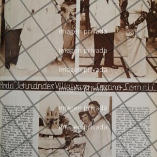 AFICHE ANTIGUO BODA. EMILIO LOZANO LOMELI 1948