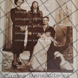 AFICHE ANTIGUO FAMILIA ESQUIVEL OBREGON CASABIANCA ARGINBAU 1948