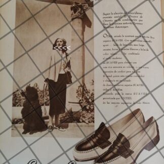 AFICHE ANTIGUO LORENZA MARTINEZ SOTOMAYOR Y ZAPATOS UNITED