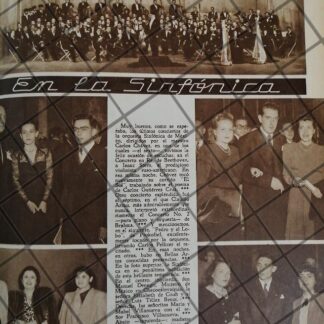 AFICHE ANTIGUO ISAAC STERN EN SINFONICA NACIONAL 1948