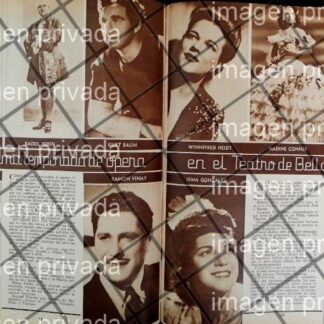 AFICHE ANTIGUO, TEMPORADA DE OPERA 1948 BELLAS ARTES