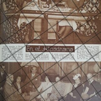 AFICHE ANTIGUO ALTA SOCIEDAD HIPODROMO DE LAS AMERICAS