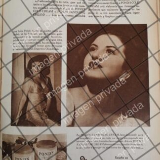 CARTEL PUBLICITARIO RETRO Y ANA LUISA PELUFO 1948 /RARO