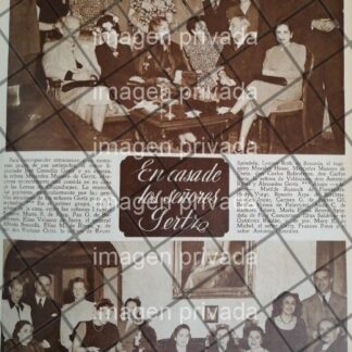 AFICHE ANTIGUO REUNION EN CASA DE FAMILIA GERTZ MANERO