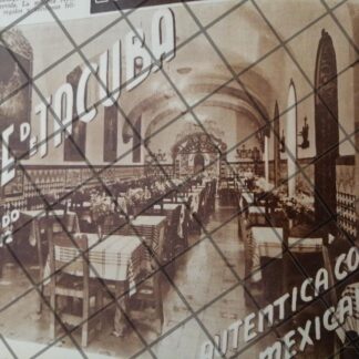 CARTEL ANTIGUO CAFETERIA TACUBA Y OTROS 1948