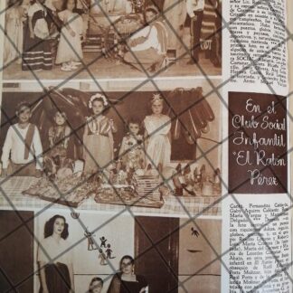 AFICHE ANTIGUO. SALON INFANTIL EL RATON PEREZ 1948 -2
