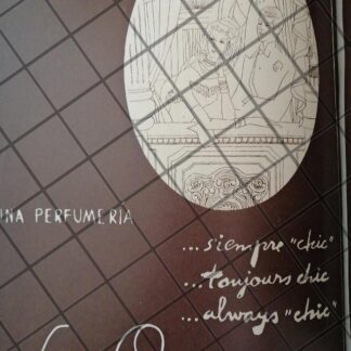 CARTEL ANTIGUO TIENDA PERFUMERIA LA OPERA 1948 125