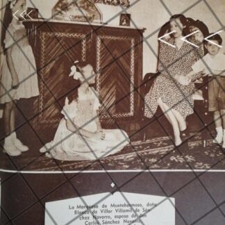 AFICHE ANTIGUO BLANCA DE VILLAR VILLAMIL E HIJOS 1948