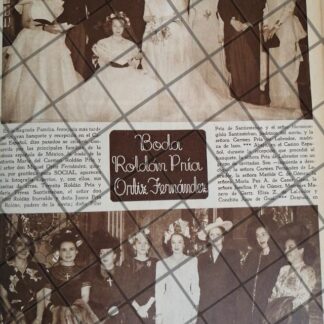 AFICHE ANTIGUO BODA. ORTIZ ROLDAN 1948