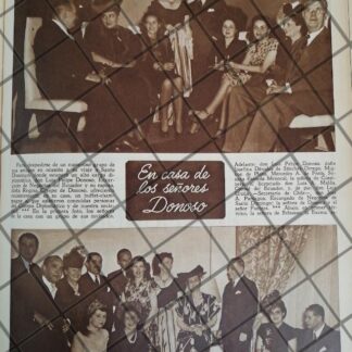 AFICHE ANTIGUO EN CASA DE LA FAMILIA DONOSO CRESPO 1948