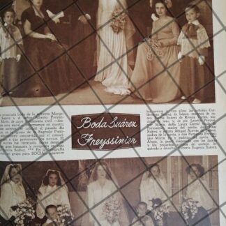 AFICHE ANTIGUO BODA. FREYSSINIER SUAREZ 1948 /2
