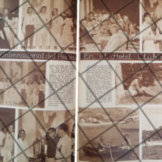 AFICHE ANTIGUO 5 CONGRESO DE PEZ VELA, CLUB DE PESCA ACAPULCO 1948