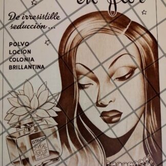 CARTEL PUBLICITARIO ANTIGUO PERFUME COCAINA EN FLOR 1948-4