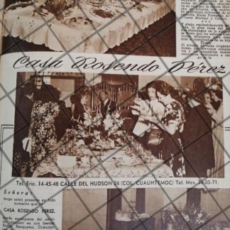 CARTEL ANTIGUO. SALON CASA ROSENDO PEREZ 1948 /2