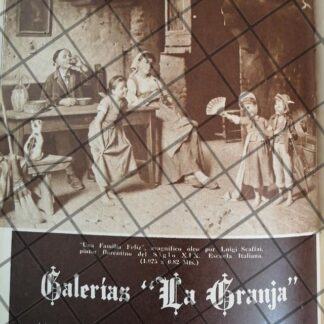 CARTEL ANTIGUO TIENDA GALERIAS LA GRANJA 1948 GG4
