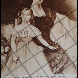 AFICHE ANTIGUO TERESA ONTAÑON DE BERNAL /POR: VILLAR POSADA