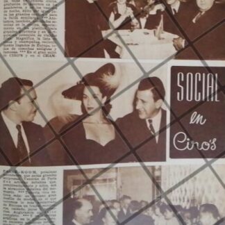 AFICHE ANTIGUO CENTRO NOCTURNO CIROS 1948 /5