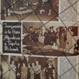 AFICHE ANTIGUO INAUGURAN ALGOMBRAS MOHAWK 1948