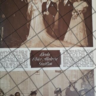 AFICHE ANTIGUO BODA. GUILLEN CHICO 1948