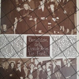 AFICHE ANTIGUO INAUGURAN FLORERIA DE ARTURO PANI 1948