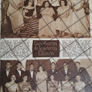 AFICHE ANTIGUO FIESTA DE CONCEPCION ALEMAN DOMINGUEZ 1948