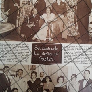 AFICHE ANTIGUO FAMILIA PASTOR IRIARTE Y AMIGOS 1948