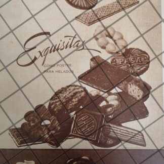 CARTEL PUBLICIDAD RETRO GALLETAS PASA. SURTIDO 1948