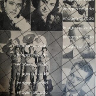 AFICHE RETRO. ARTISTAS RADIO DIFUSORA XEB / XEBT 1945 TRIO JANITZIO